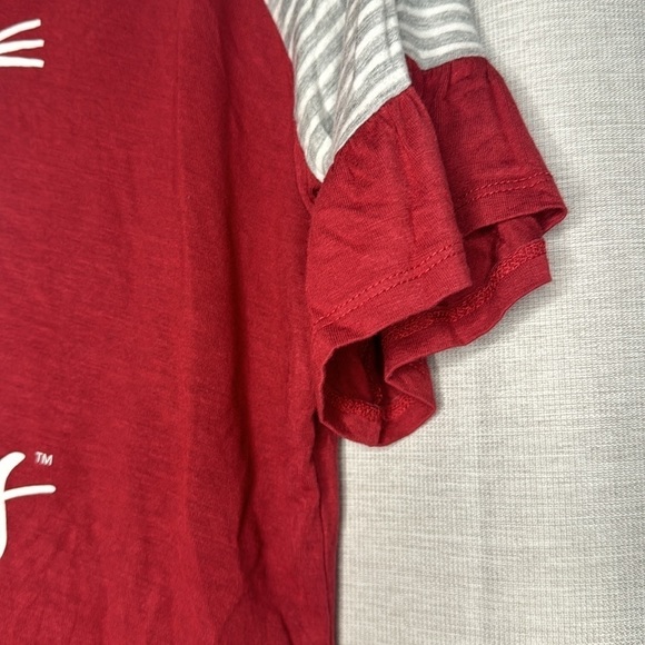 WSU COUGARS RUFFLE SLEEEVE TEE (S) - Picture 4 of 5